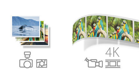 RECORD AND PLAY IN 4K AND FULL HD
