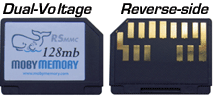 128MB RS DV (Dual Voltage) MMC card