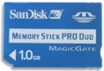 SanDisk 1GB Memory Stick Pro Duo (with MS Adapter)