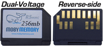 256MB RS DV (Dual Voltage) MMC card