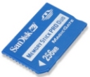 SanDisk 256MB Memory Stick Pro Duo (with MS Adapter)