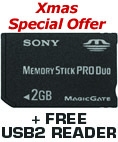 Sony 2GB Memory Stick PRO DUO card