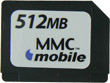 512MB MMCMobile RS DV (Dual Voltage) MMC card