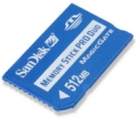 SanDisk 512MB Memory Stick Pro Duo (with MS Adapter)