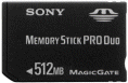 Sony 512MB Memory Stick Pro Duo card (MSX-M512S)