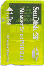 SanDisk 1GB Gaming Memory Stick Pro Duo (without MS Adapter)