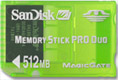 SanDisk 512MB Gaming Memory Stick Pro Duo (without MS Adapter)