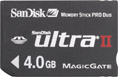 SanDisk UltraII 4GB High Speed Memory Stick PRO DUO Card