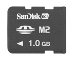 Sandisk 1GB Memory Stick Micro M2 Card (with adapter)