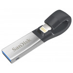 SanDisk iXpand 16GB USB 3.0 & Lightning Connector Dual Flash Drive (Apple MFI Certified)