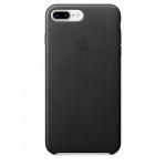 Apple iPhone 8 Plus / 7 Plus Leather Case - Black