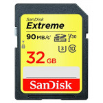 SanDisk Extreme 32GB SDHC 90MB/s V30 UHS-I U3