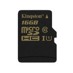Kingston 16GB 90MB/s microSDHC UHS-I Class 10 Memory Card