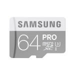 Samsung Pro 64GB microSDXC UHS-I U3 90MB/s 4K Memory Card