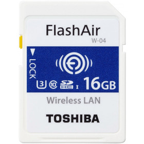 Toshiba Flash Air W-04 16GB SDHC U3 C10 Wireless Memory Card
