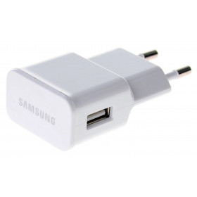 Samsung EU 2-Pin 1000mAh USB Charger Adapter Travel - White
