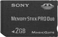 Sony 2GB Memory Stick PRO DUO card
