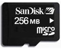SanDisk 256MB microSD Memory Card (without adapter)