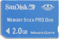 SanDisk 2GB Memory Stick Pro Duo (with MS Adapter)