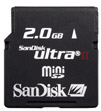 Sandisk Ultra II 2GB miniSD memory card