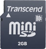 Transcend 2GB MiniSD 80x High Speed memory card